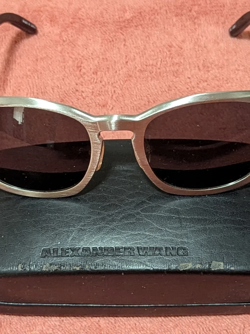 Alexander Wang Silver Metal Frame Sunglasses